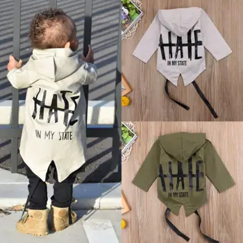 

Newborn Baby Boys Clothes Long Sleeve Hooded Coat 100% Cotton Outerwear Jacket