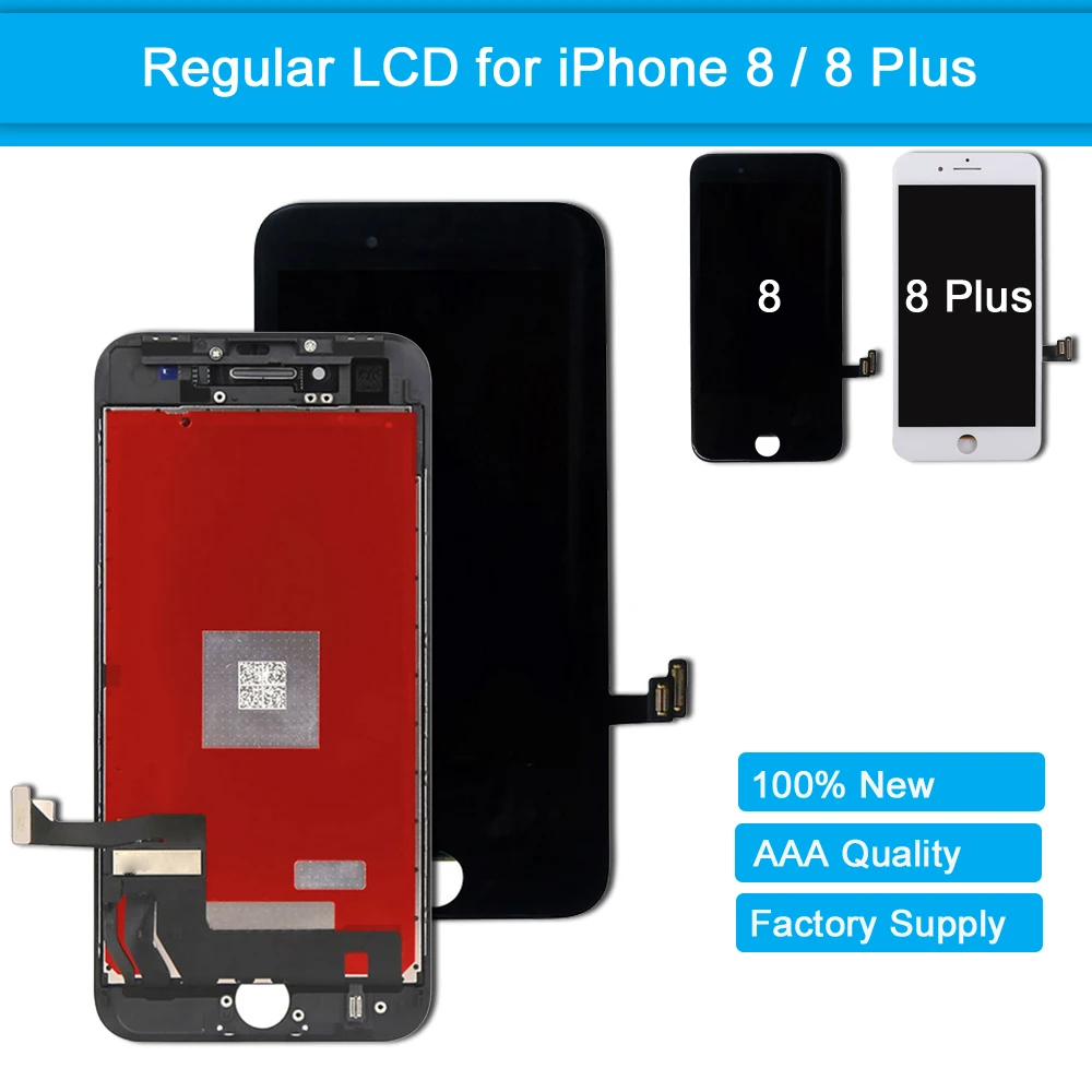 

LCD Screen Replacement for iPhone 8 Plus Touch Screen Display LCD Digitizer Assembly for iPhone 8 With Frame No Dead Pixel