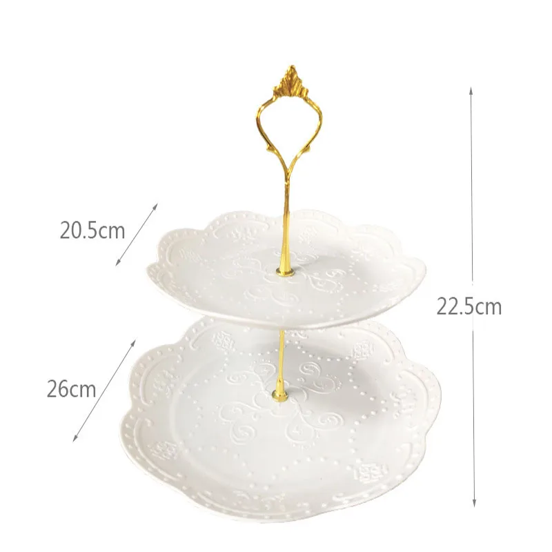 2 или 3 Слои тарелка для фруктов пирожных стенд Кухня аксессуары дома десерт на