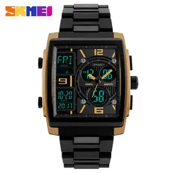 SKMEI Топ Элитный бренд Для мужчин спортивные часы Водонепроницаемый электронный светодио дный цифровые наручные часы для Для мужчин