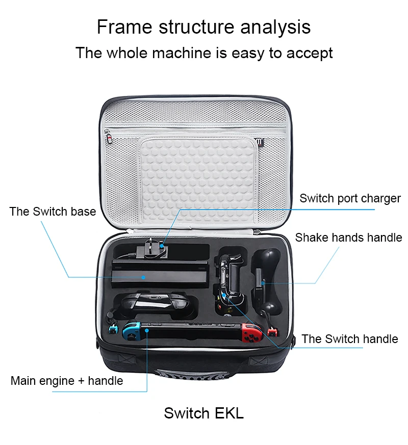 Чехол для переноски BUBM для nintendo Switch, чехол для путешествий, совместимый с системой nintendo Switch, дополнительный контроллер Pro, другие аксессуары