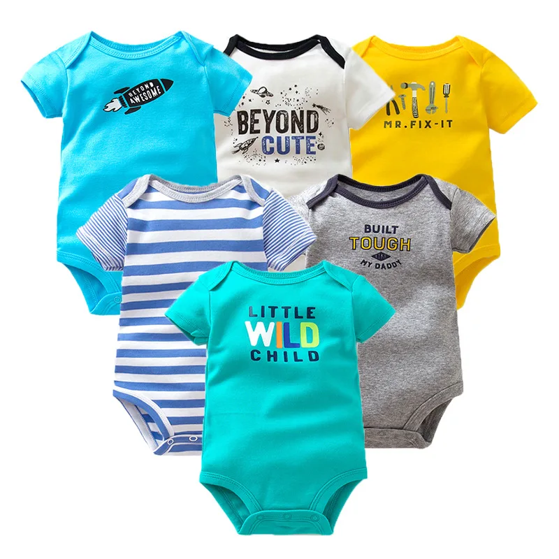 Vlinder 100% Cotton Baby Bodysuit Newborn Cotton Body Baby Short Sleeve Boys Infant Girls Summer Clothes Bebe Jumpsuits (23)