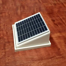 ABS пластик Солнечный настенный вентилятор вытяжка 68CFM бесщеточный двигатель постоянного тока для сарая