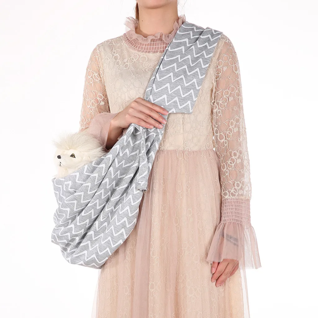 Transer Packages For Dog Small Pet Cat Carrier Shoulder Sling Wave Pattern Adjustable Shoulder Bags Breathable Bag 19June18 P30