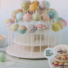 Горячая торт стенд 3 слой уровня белый круглый сервировочный дисплей торты блюдо продуктовый Прилавок стойка для торта для свадебного торта поворотный стол