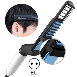 Multifunctional Moustache Quick Beard Men Straightener Curling Hair Comb Hair Men Electric Hair Styling Brush Hair Styling Tool Multifunctional Moustache Quick Beard Men Straightener Curling Hair Comb Hair Men Electric Hair Styling Brush Hair Styling Tool