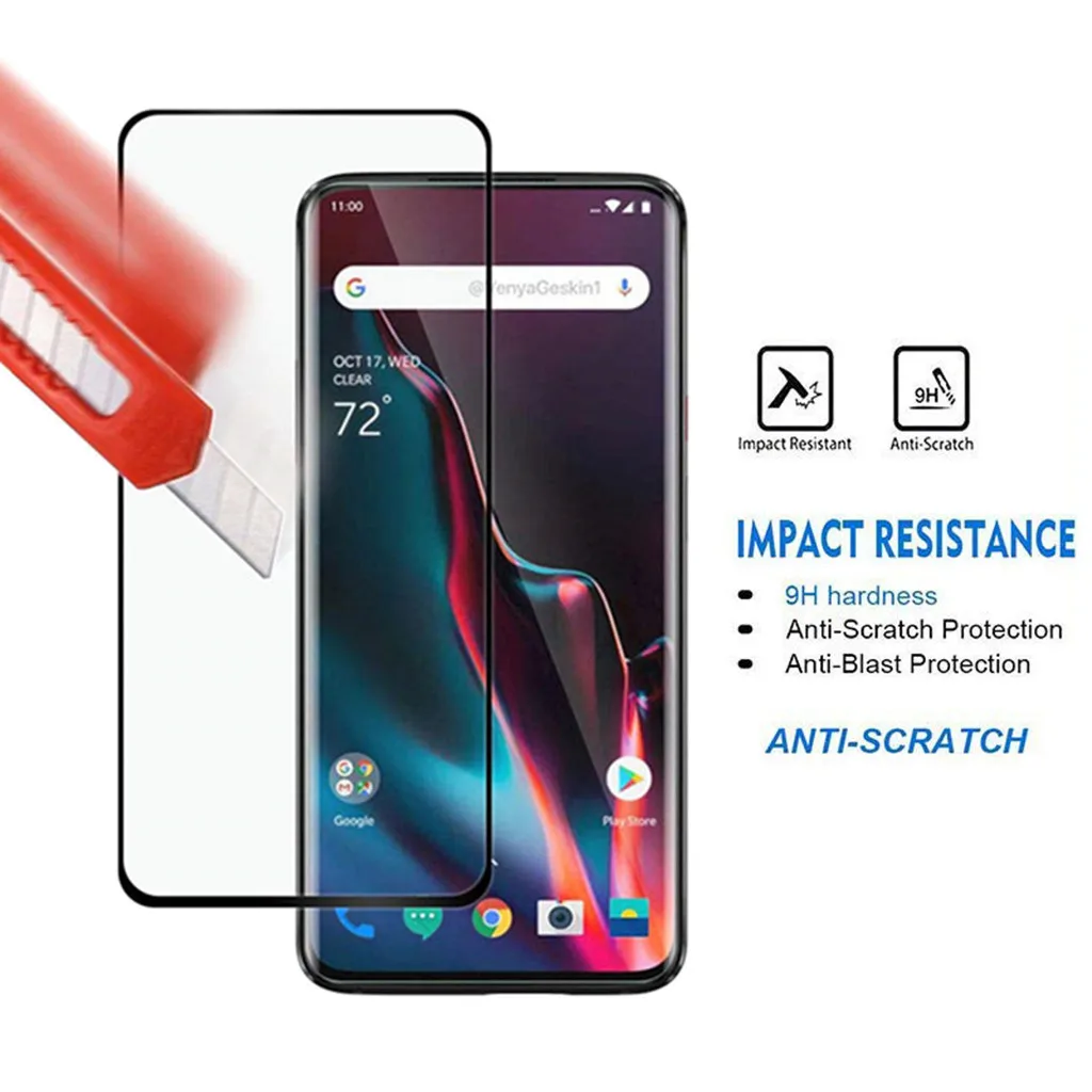 Полный закругленный протектор экрана для Oneplus 7 Pro со сверхвысоким разрешением Ultra