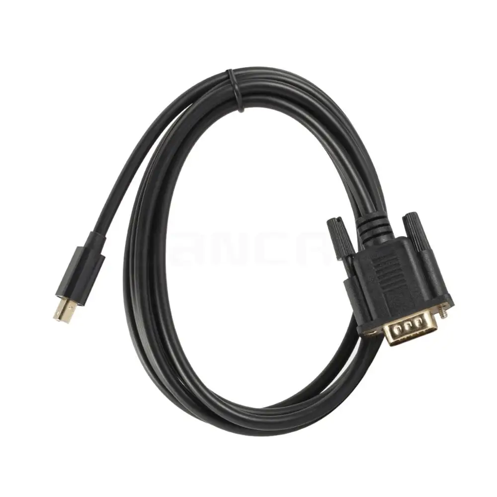 Video Cable Convert Mini Displayport DP to VGA Port 1.8M HD Cable Male-Male Adapter Connector for Computer TV Monitor Projector Video Cable Convert Mini Displayport DP to VGA Port 1.8M HD Cable Male-Male Adapter Connector for Computer TV Monitor Projector