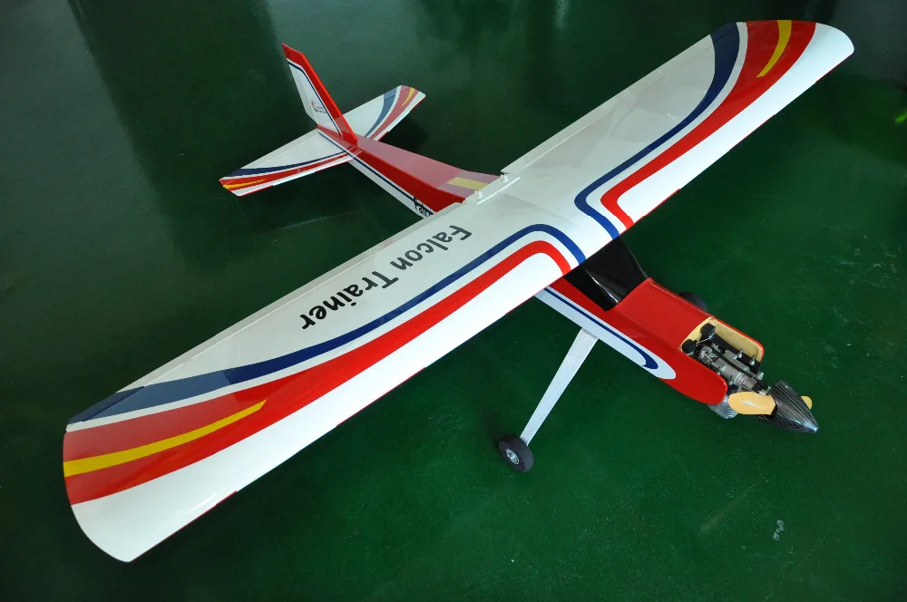 Perioperatieve periode mild Aardbei Falcon Trainer 20cc Benzine RC Vliegtuig Balsahout Vliegtuig  Modelvliegtuigen voor Trainer|model aircraft|rc airplanebalsa wood plane -  AliExpress