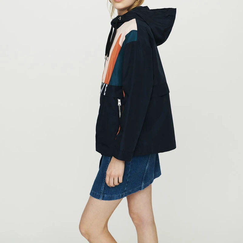 النساء سترة 2019 الربيع و الصيف اللون سستة الرباط مرونة خطابات عارضة البيسبول سترة النساء سترة 2019 الربيع و الصيف اللون سستة الرباط مرونة خطابات عارضة البيسبول سترة