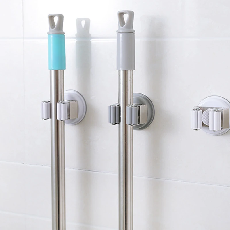 1PC New Portable Wall Mounted Broom Holder kitchen Bathroom Wall Mop