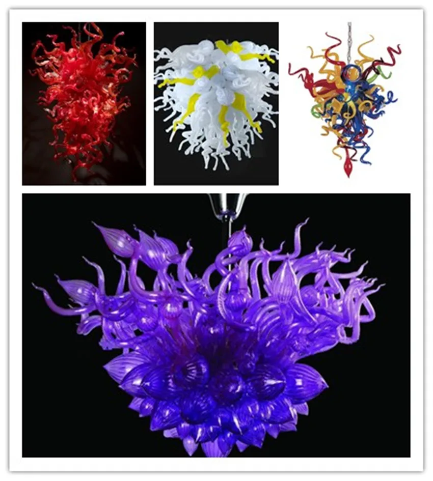 Изготовлено на заказ выдувное стекло Chihuly муранское стекло Искусство Ручная выдувная стена Декор цветок стеклянные тарелки