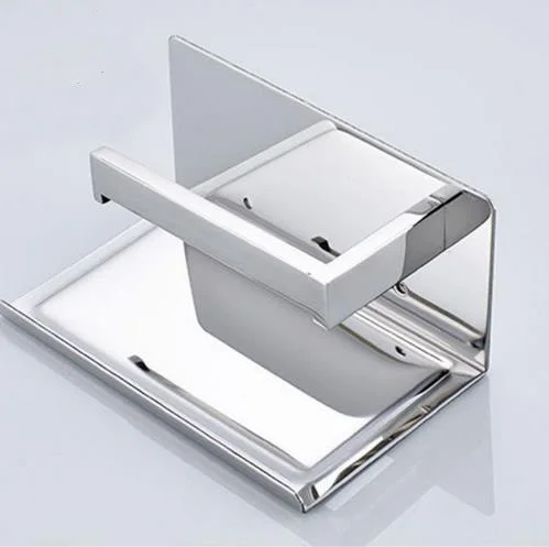 New Multi-function Paper Holders Bathroom Shelves Single Roll Toilet Bathroom Accessories 304 Stainless Steel