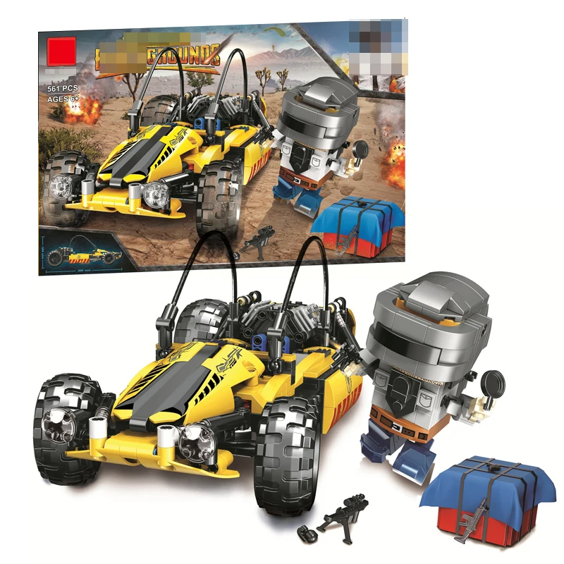 

Weapons PUBG military army soldiers car SWAT Police Mini building blocks bricks Figures DIY kids toys for children boy