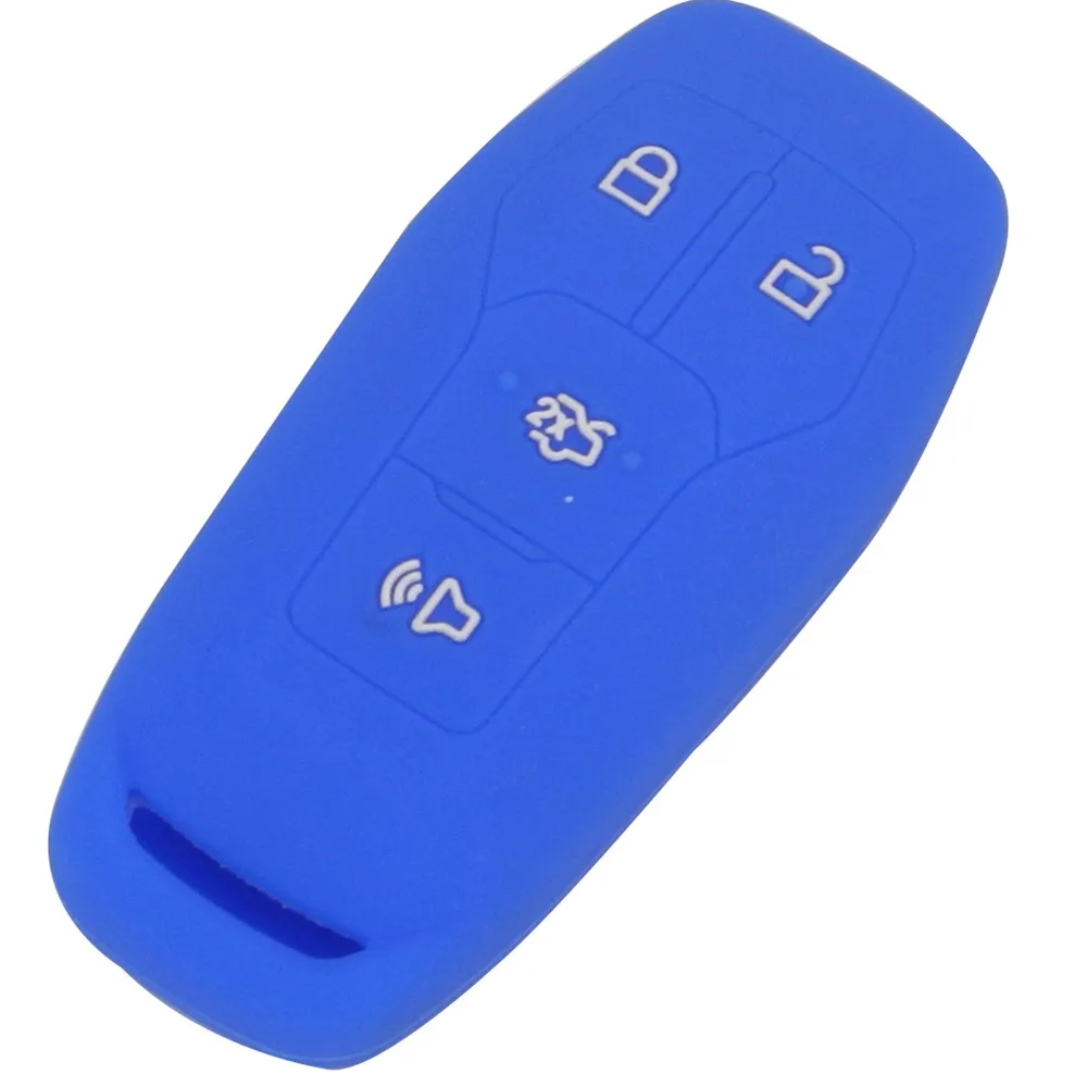 Keyforkess 30 pz/lotto Smart Keyless copertura del Silicone per FORD Mustang Fusion Explorer bordo F-150 chiave a distanza caso Holder Bag 4 pulsante 9 2
