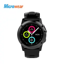 Microwear H1 Смарт-часы Android 4,4 IP68 Водонепроницаемый gps Wi-Fi 3g MTK6576 4 ГБ 512 МБ спортивные Smartwatch Heartrate Bluetooth 4,0