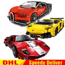 XingBao 03008 желтый Flash Racing 03009 галлон супер 03011 Красный фантом гоночный автомобиль блоки кирпичи Leinly игрушки модель клон Lepinges