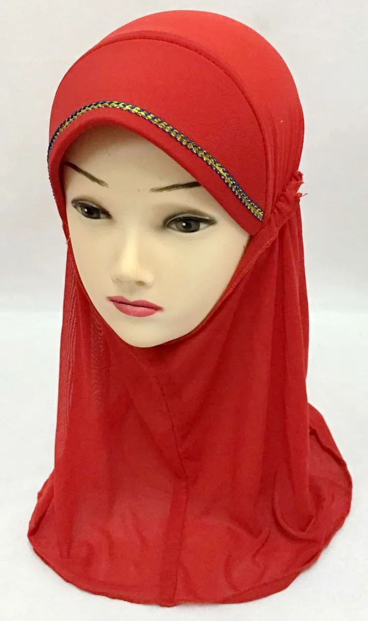 Детский хиджаб для девочек 12 цветов головной убор шали|islamic hijab caps|islamic hatshawl hat |