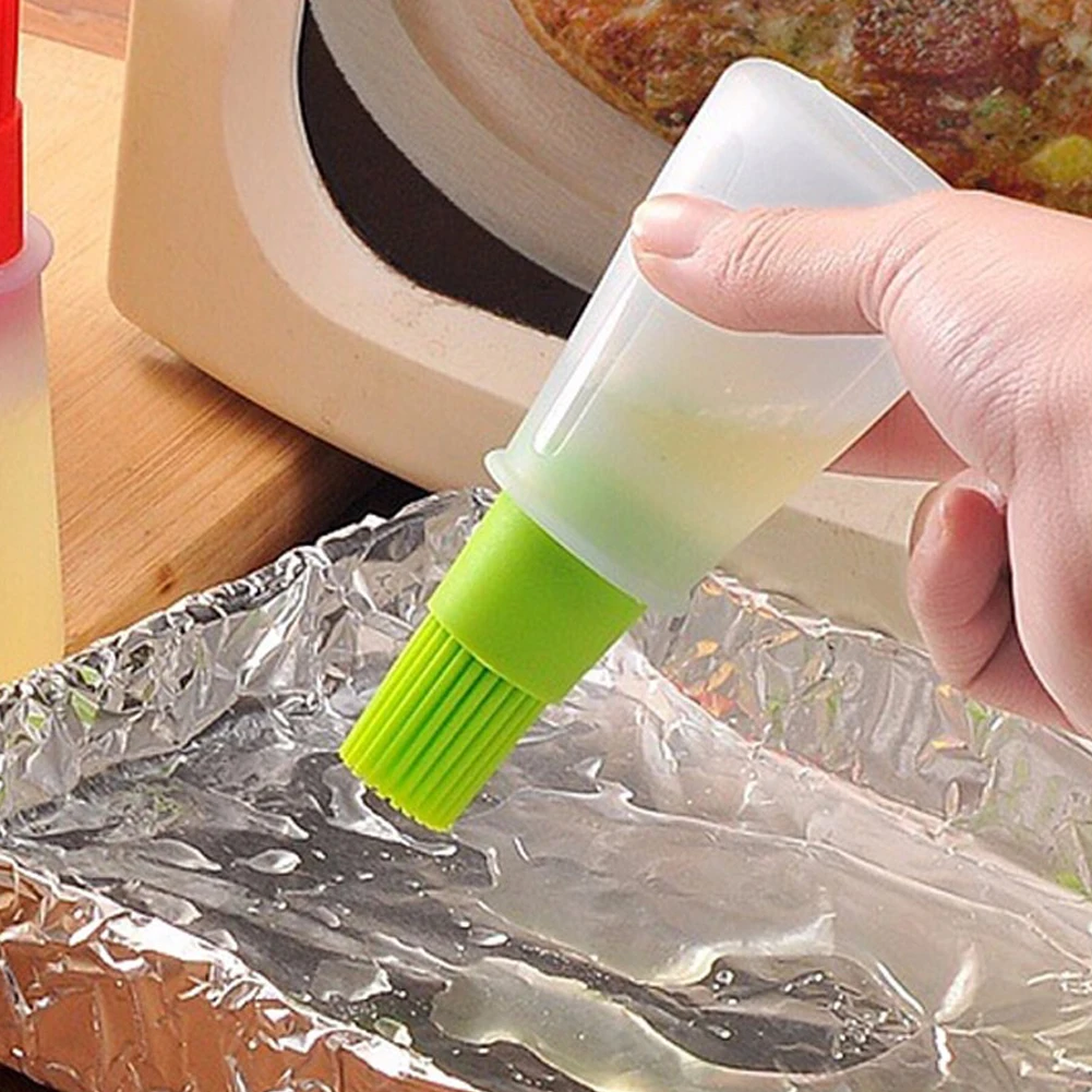 

Barbacoa Storage Bottles Silicone Oil Bottle with Brush for Barbecue Cooking Baking Pancake BBQ Tools Kitchen Accessories #0516