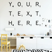 Modern Letters Decorative Sticker Waterproof Home Decor vinyl Stickers Home Decoration Wallpaper