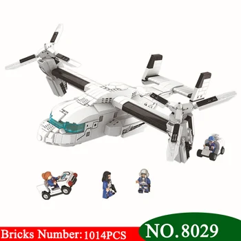 

Winner 8029 1014pcs Osprey Helicopter Building Blocks Set DIY Educational Bricks Toys for Children Funny boys Gifts