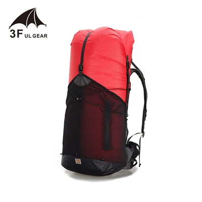 3F UL GEAR GuiJi 35L 55L рюкзак XPAC легкий прочный туристический походный уличный ультралегкий рюкзак - Цвет: 55L XPAC red M