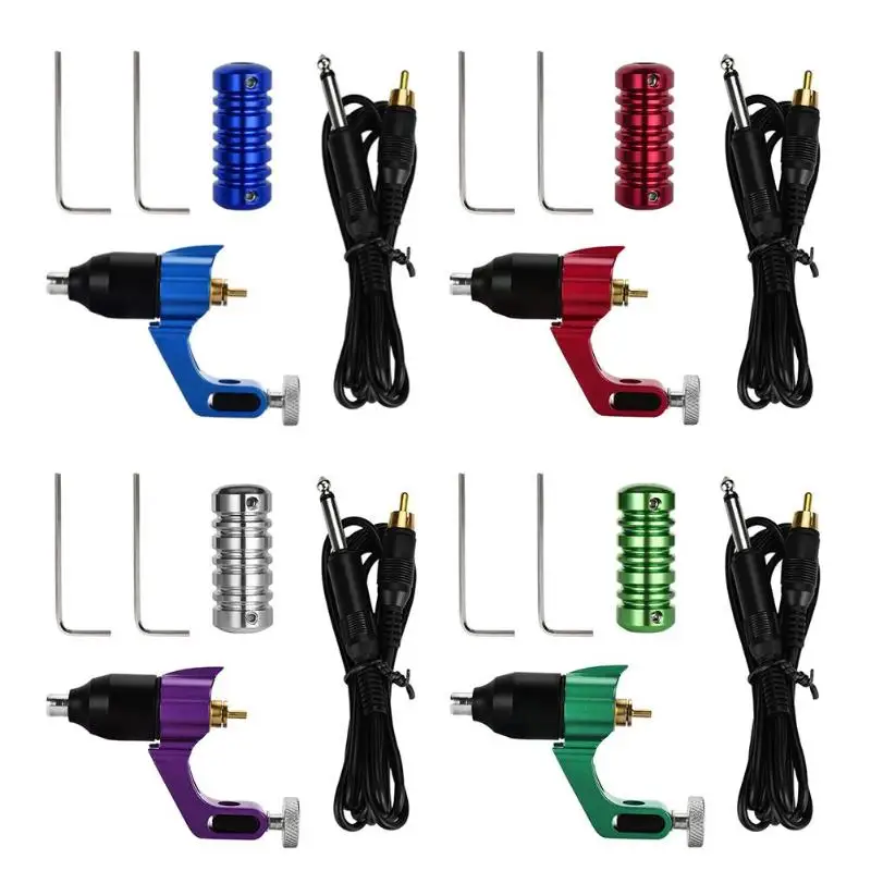 

Tattoo Kit Permanent Make Up Tattoo Ink Machine Tattoo Handle Professional Tattoo Kit Set microblading accessories 4 Colors