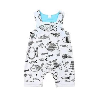 

Tops Newborn Baby Boy Girl Bodysuit Jumpsuit Summer Clothes Outfit Set Cotton O-neck Sleeveless Baby Bodysuit Baby Clothes
