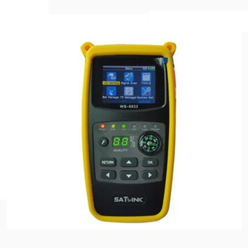 

Satlink WS-6933 Finder 2.1 Inch LCD Display DVB-S2 FTA C&KU Band WS6933 Digital Satellite Finder Meter Free Shipping