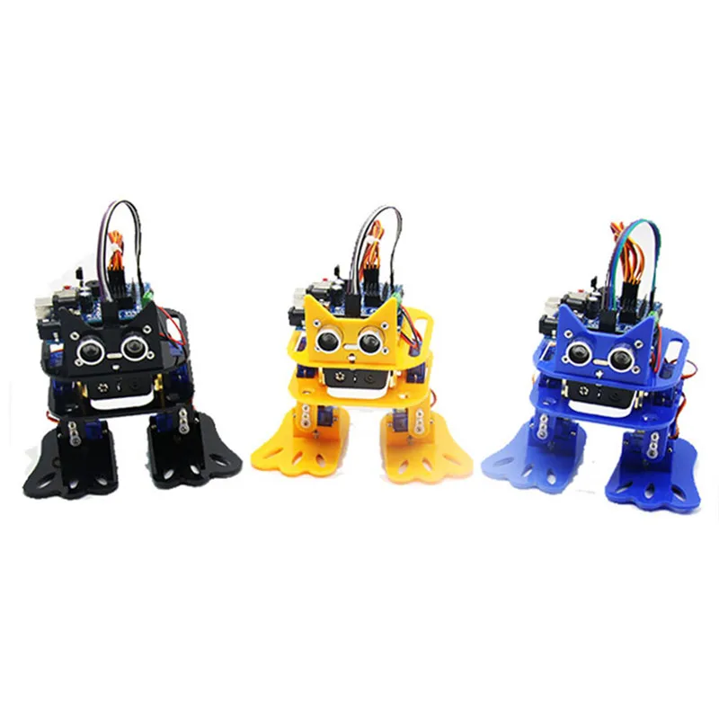 LOBOT DIY 4DOF Walking RC Robot Mixly Graphical Programming bluetooth Control Smart Mini Robot Toy Kid Gifts