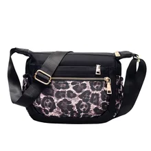 Женская нейлоновая водонепроницаемая сумка через плечо Зебра рисунок в полоску вместительные сумки