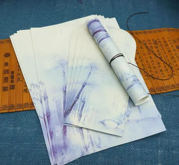 

8pcs Chinese style retro letterhead antique suit letterhead envelope vintage envelope antique envelope letterhead