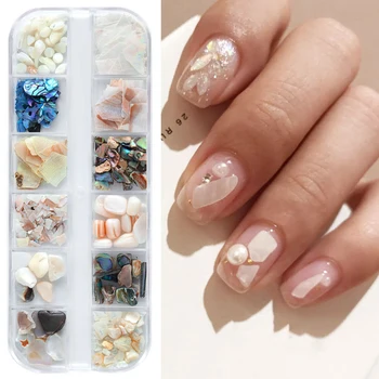 

Japanese Nail Art Natural Shell Abalone Thick High Brightening Nail Art Jewelry Set Nail Beauty Products