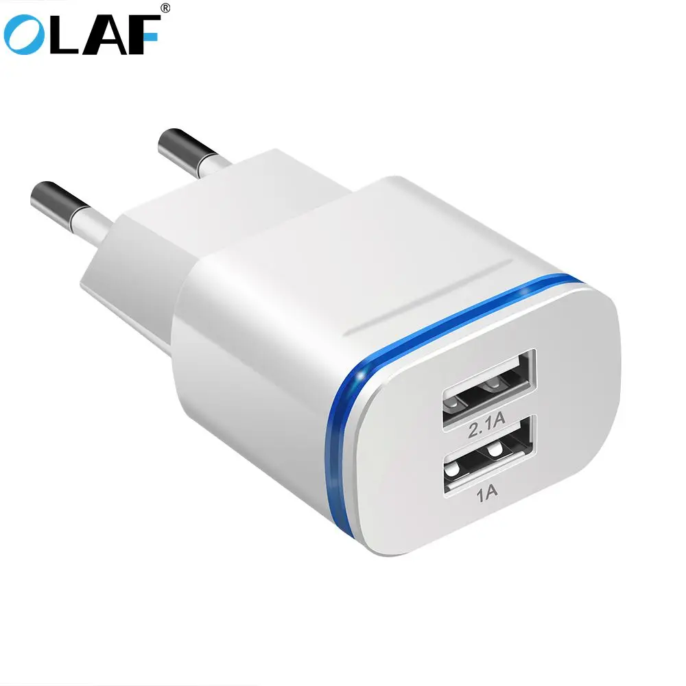 2 منافذ LED ضوء USB شاحن لسامسونج أقراص الاتحاد الأوروبي التوصيل شاحن محول شحن الهاتف المحمول ل Xiaomi HTC USB جدار شواحن