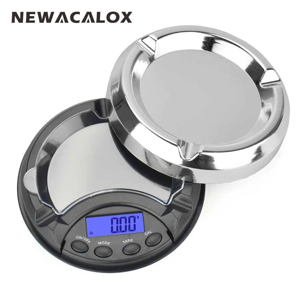 

NEWACALOX 200g x 0.01g LCD Digital Jewelry Scales for Gold Sterling Silver Scale Ashtray Mini Pocket Balance Electronic Scales