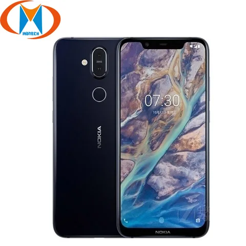 Nokia 8 1 Global Version TA-1119 Android 9 0 Mobile Phone Snapdragon 710 4GB 64GB Octa Core 20MP Camera 4G-LTE NFC Smartphone