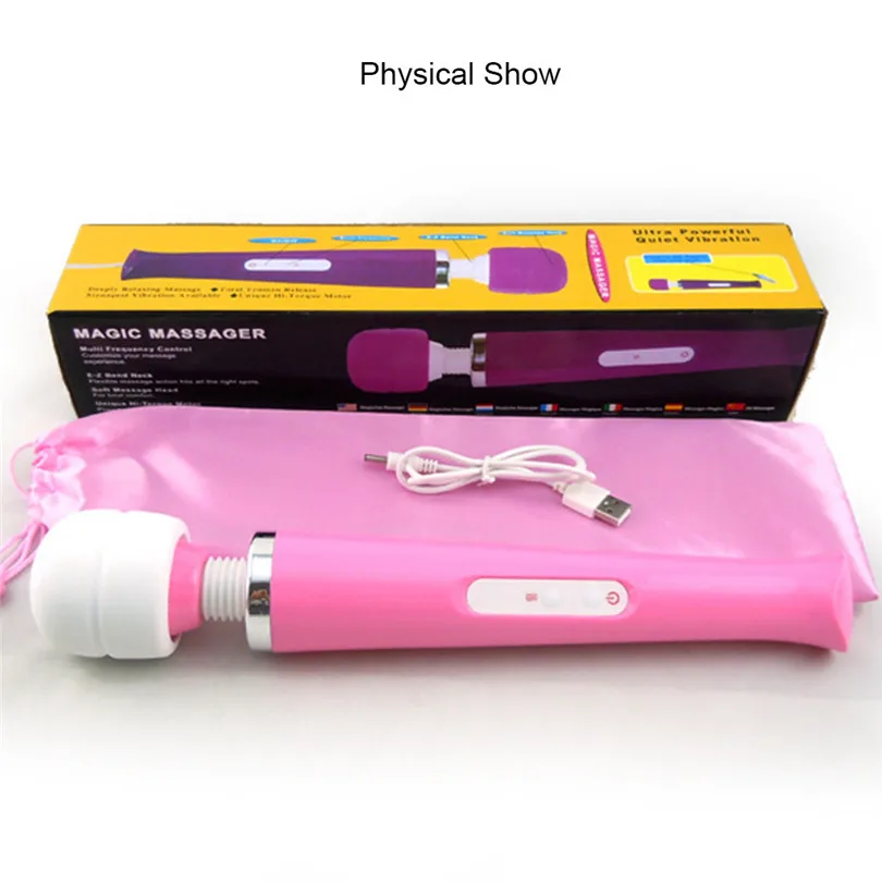 Large Vibrating Rod Female Massage Body Women-Dildo G Spot-Vibrator Vibrating Sex-Silicon Toy-Massager - 8 Frequency  (25)