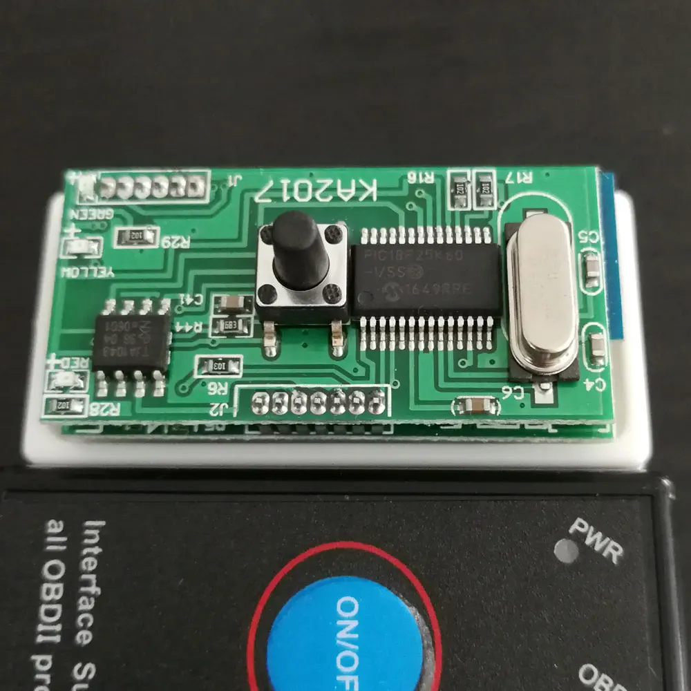 ELM327 V1.5 PIC18F25K80 чип OBD2 считыватель кодов Bluetooth J1850 выключатель питания ВКЛ./ВЫКЛ. 12 В