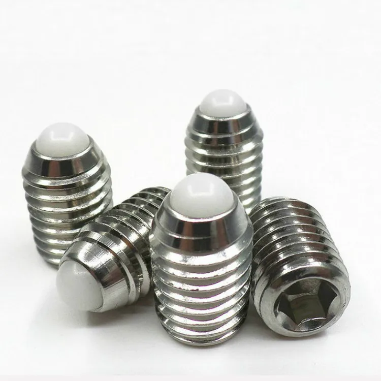 

5pcs M3 M4 (6mm-16mm) Length plastic ball bead head locate screw dowel plunger dowels plungers Stainless steel screws