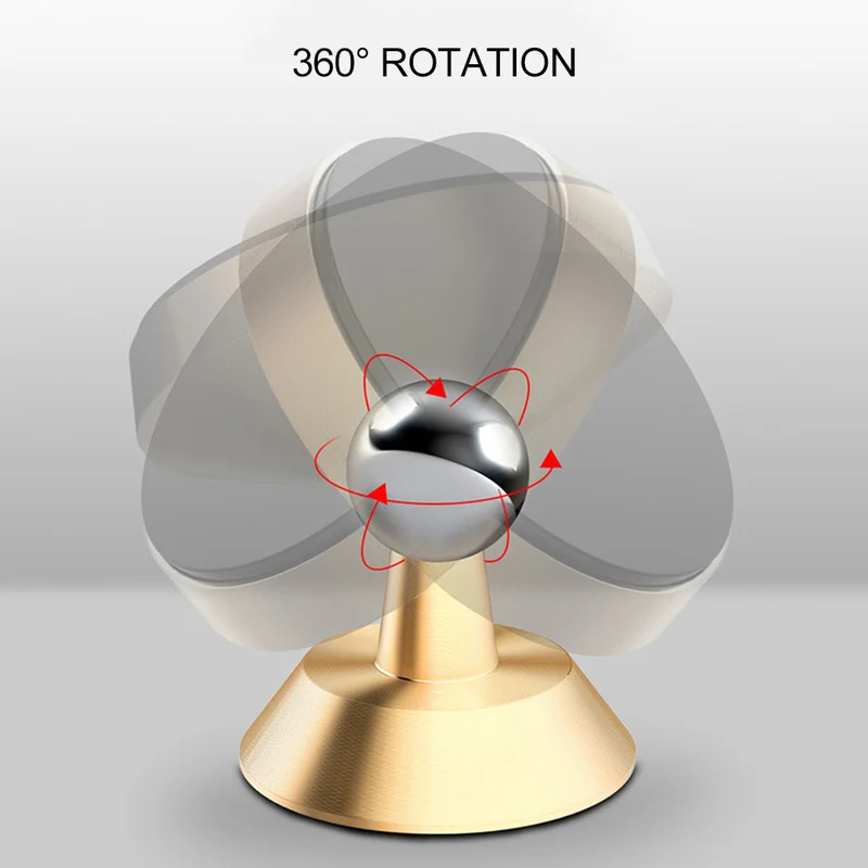 1X магнитный держатель телефона в автомобиль металлический вращающийся на 360 градусов кронштейн приборной панели Магнит фиксированный gps Стенд интерьер Авто товары