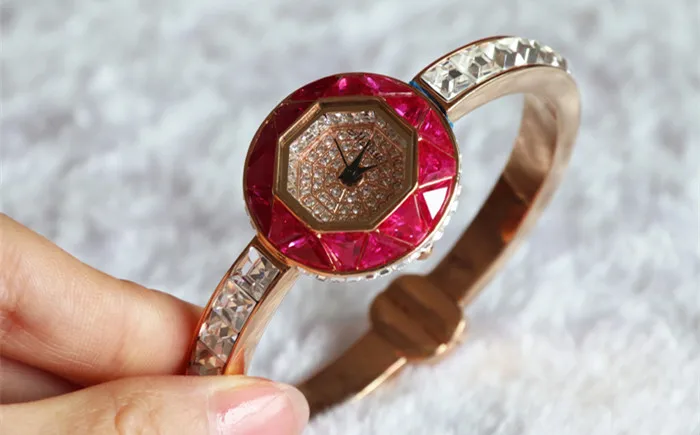 Relógios de Luxo Relógio de Pulso Relógio de Pulso de Quartzo Melissa Delicado Bonito Fina Bangle Brilhante Rhinestone Bracelet Fantasia Jóias de Quartzo Presente Montre