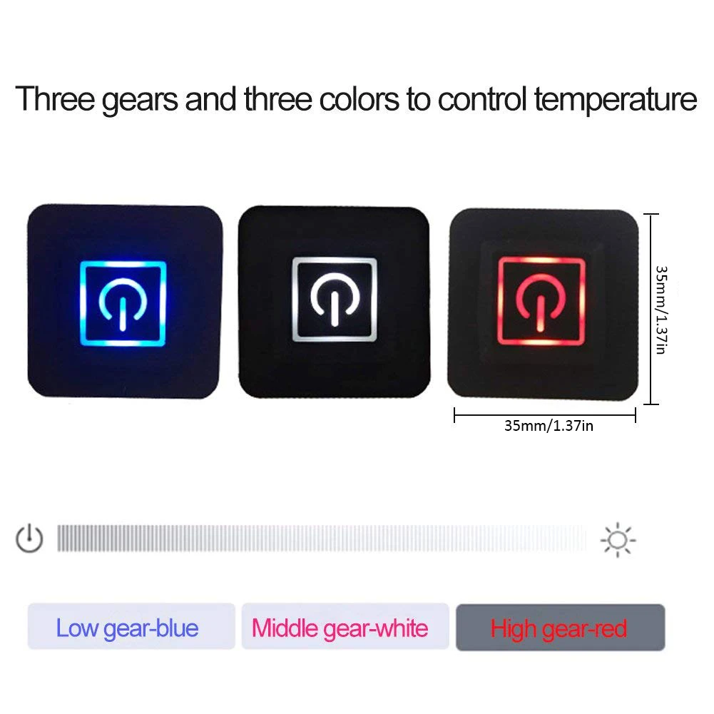 USB электрическая грелка для одежды из углеродного волокна с подогревом для одежды с регулируемой третьей шестерней коврик лист нагреватель для женщин и мужчин