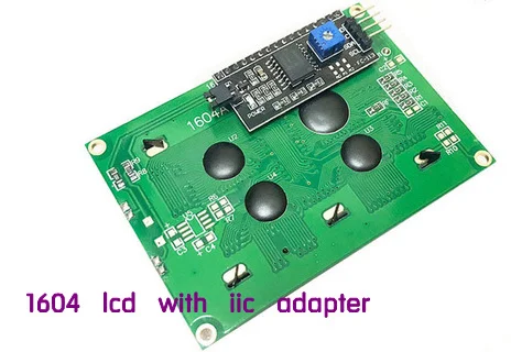 5 в 1604 16x4 16*4 символ ЖК-дисплей модуль синий или желтый зеленый IIC IEC TWI порт SPLC780 HD44780 контроллер для MCU uno r3 - Цвет: Blue lcd and IIC