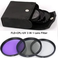 49MM 52MM 55MM 58MM 62MM 67MM 72MM 77MM UV+CPL+FLD 3 in 1 Lens Filter Set with Bag for Cannon Nikon Sony Pentax Camera Lens - Image 6