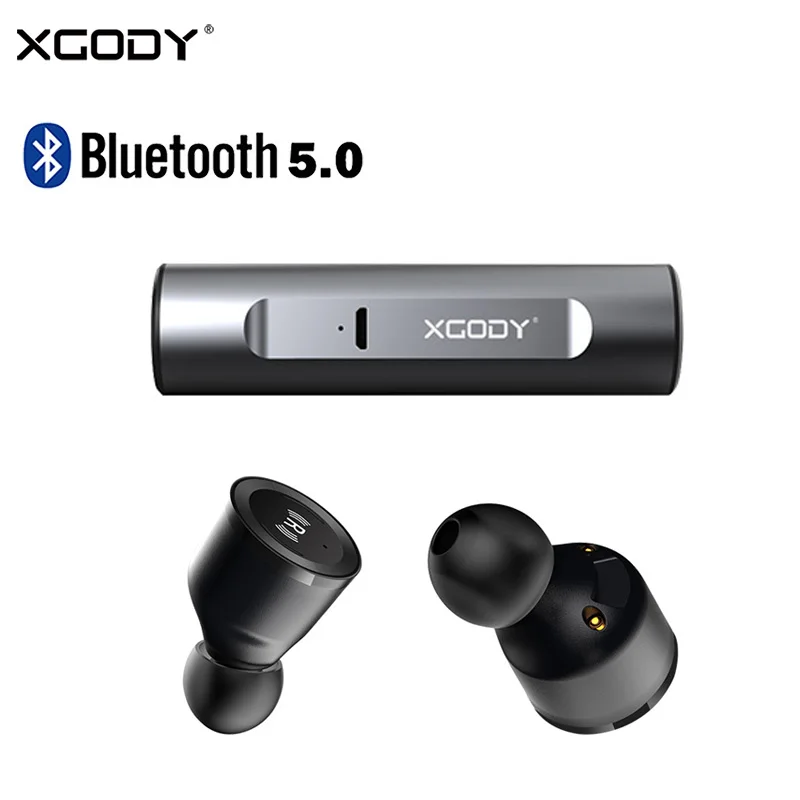 

Original XGODY S5 TWS Mini Wireless Earphones Bluetooth 5.0 Headset with Mic Handsfree for iPhone Xiaomi Samsung HiFi Earbuds