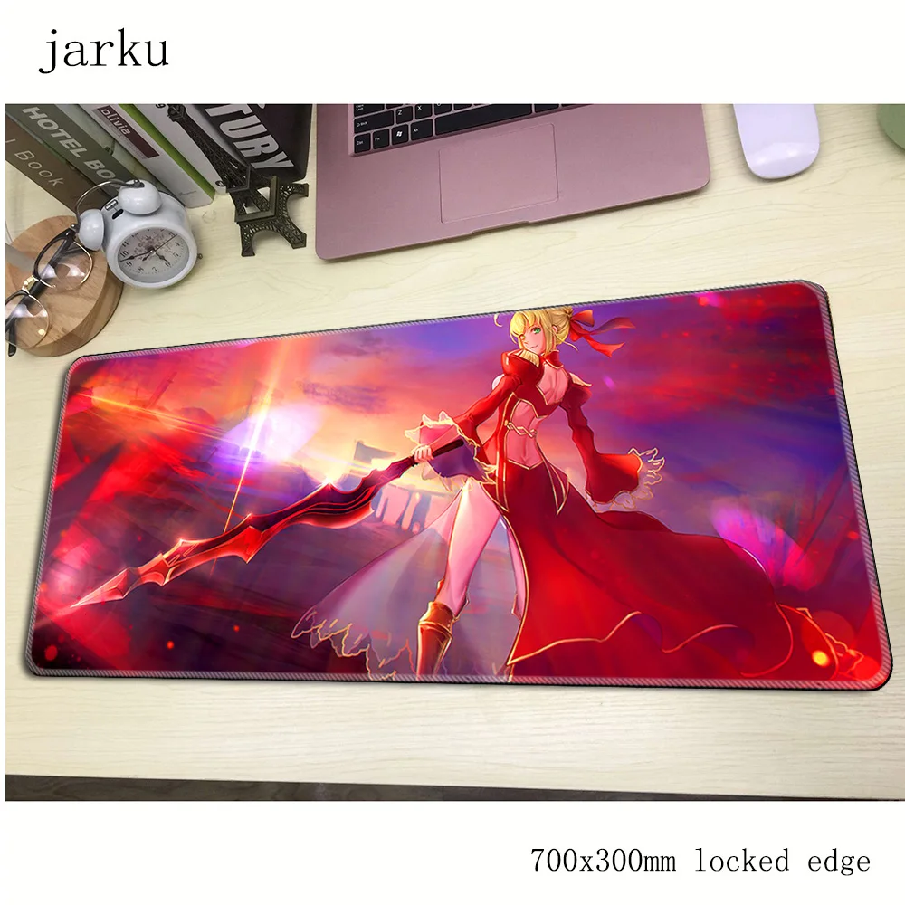 Игровой коврик для мыши Fate Saber 700x300x3 мм большой красивый эргономичный аксессуары