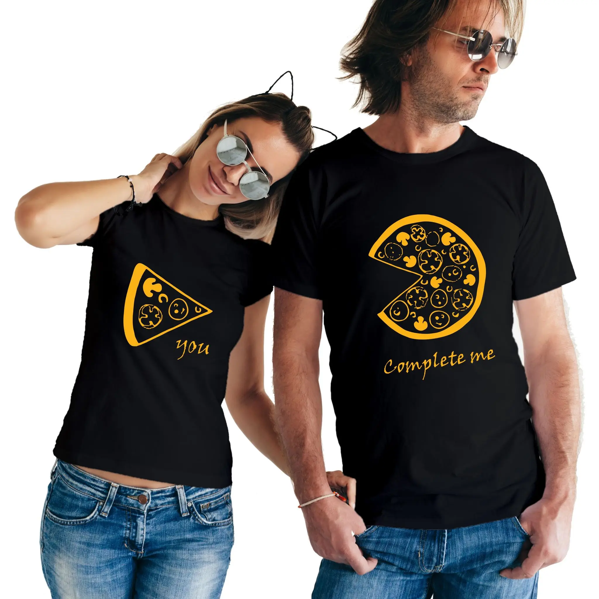 

You Complete Me Couple T-Shirt women grunge camisetas Fashion unisex graphic vintage aesthetic Engagement tumblr top tee tshirt