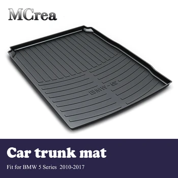 

MCrea Car Rear Trunk Mat Cargo Liner For BMW 5 Series BMW F10 F11 F07 2017 2018 Anti Slip Mat M Performance Accessories