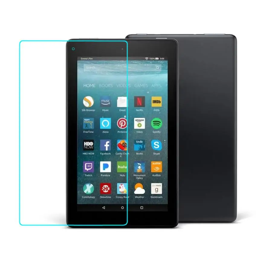 HD 8 2017 Tempered Glass Screen Protector Film US For Amazon Kindle Fire HD 7