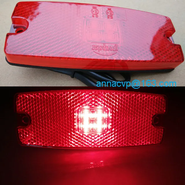 HIGH QUALITY LED TRAILER SIDE MARKER LIGHT LAMP REFLECTOR E4 CLEARANCE